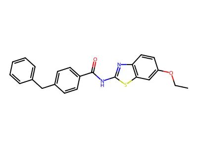 4-benzyl-N-(6-ethoxy-1,3-benzothiazol-2-yl)benzamide structure