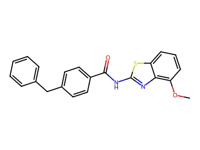 4-benzyl-N-(4-methoxy-1,3-benzothiazol-2-yl)benzamide structure