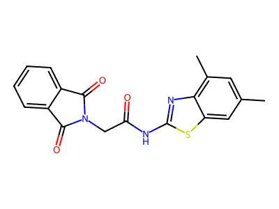 N-(4,6-dimethylbenzo[d]thiazol-2-yl)-2-(1,3-dioxoisoindolin-2-yl)acetamide structure
