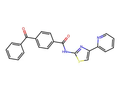 4-benzoyl-N-(4-(pyridin-2-yl)thiazol-2-yl)benzamide structure