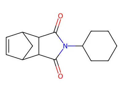 2-Cyclohexyl-3a,4,7,7a-tetrahydro-4,7-methano-1H-isoindole-1,3(2H)-dione structure