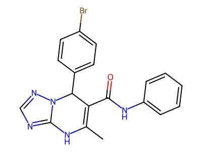 7-(4-BROMOPHENYL)-5-METHYL-N-PHENYL-4H,7H-[1,2,4]TRIAZOLO[1,5-A]PYRIMIDINE-6-CARBOXAMIDE structure