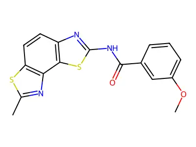 3-methoxy-N-(7-methyl-[1,3]thiazolo[5,4-e][1,3]benzothiazol-2-yl)benzamide structure