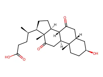 3beta-Hydroxy-7,12-dioxo-5beta-cholan-24-oic Acid structure