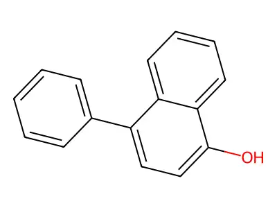 4-Phenylnaphthalen-1-ol structure