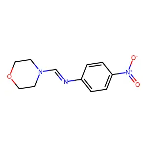 N-(4-Morpholinylmethylene)-4-nitrobenzenamine structure
