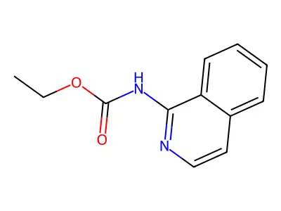 ethyl N-isoquinolin-1-ylcarbamate structure