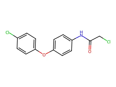 2-chloro-N-[4-(4-chlorophenoxy)phenyl]acetamide structure