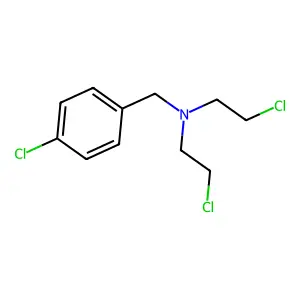 Benzylamine, N,N-bis(2-chloroethyl)-p-chloro- structure