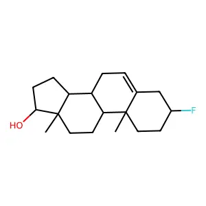 3beta-Fluoroandrost-5-en-17beta-ol structure