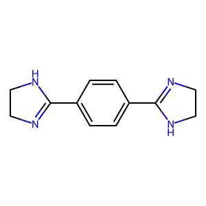2,2'-(1,4-Phenylene)bis(4,5-dihydro-1H-imidazole) structure