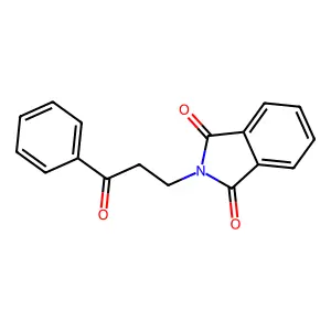 2-(3-oxo-3-phenylpropyl)-1H-isoindole-1,3(2H)-dione structure