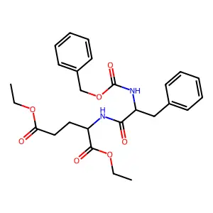 Diethyl 2-((2-(((benzyloxy)carbonyl)amino)-3-phenylpropanoyl)amino)pentanedioate structure