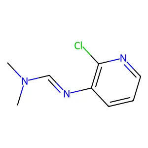 N'-(2-chloropyridin-3-yl)-N,N-dimethylmethanimidamide structure