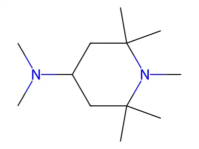 4-(Dimethylamino)-1,2,2,6,6-pentamethylpiperidine structure