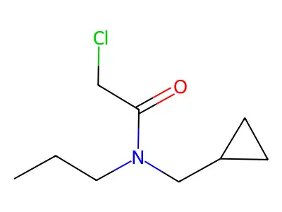 2-chloro-N-(cyclopropylmethyl)-N-propylacetamide structure