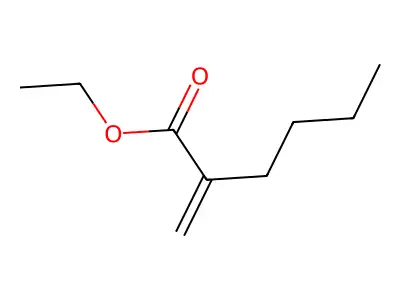 Hexanoic acid, 2-methylene-, ethyl ester structure