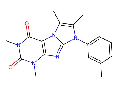 1,3,6,7-tetramethyl-8-(m-tolyl)-1H-imidazo[2,1-f]purine-2,4(3H,8H)-dione structure
