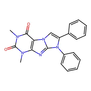 1,3-Dimethyl-7,8-diphenyl-1H-imidazo[2,1-f]purine-2,4(3H,8H)-dione structure