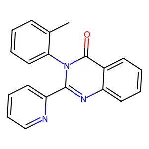 4(3H)-Quinazolinone, 2-(2-pyridyl)-3-(o-tolyl)- structure