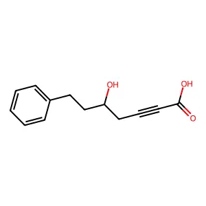 5-羟基-7-苯基庚-2-炔酸 structure