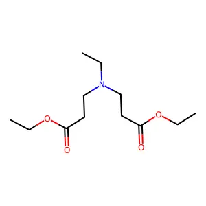 Ethyl 3-[(3-ethoxy-3-oxopropyl)-ethylamino]propanoate structure