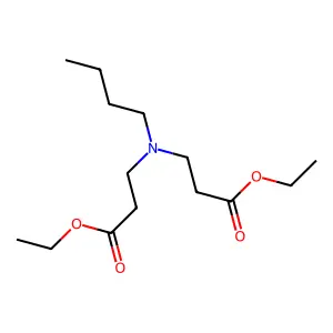 Ethyl 3-[butyl-(3-ethoxy-3-oxopropyl)amino]propanoate structure