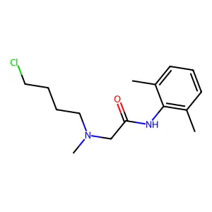 2-[4-chlorobutyl(methyl)amino]-N-(2,6-dimethylphenyl)acetamide structure