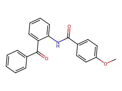N-(2-benzoylphenyl)-4-methoxybenzamide structure