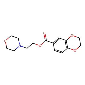2-(Morpholin-4-yl)ethyl 2,3-dihydro-1,4-benzodioxine-6-carboxylate structure