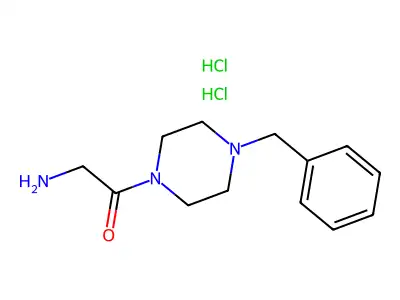 2-Amino-1-(4-benzylpiperazin-1-yl)ethanone structure