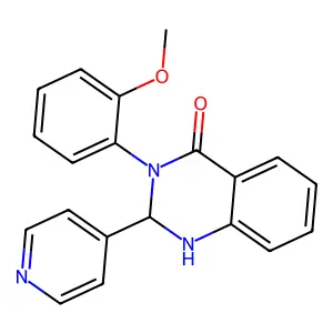 3-(2-Methoxy-phenyl)-2-pyridin-4-yl-2,3-dihydro-1H-quinazolin-4-one structure