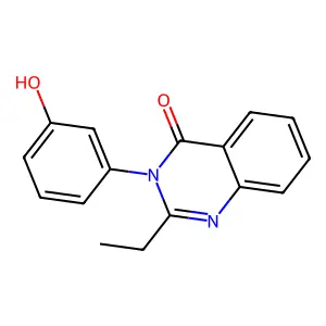 2-ethyl-3-(3-hydroxyphenyl)quinazolin-4(3H)-one structure