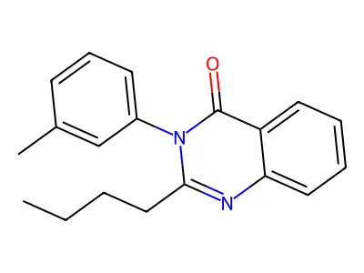 2-Butyl-3-(3-methylphenyl)quinazolin-4-one structure