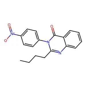 2-Butyl-3-(4-nitrophenyl)quinazolin-4-one structure