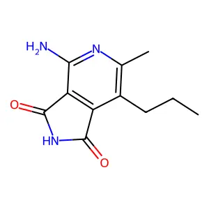 1H-Pyrrolo[3,4-C]pyridine-1,3(2H)-dione, 4-amino-6-methyl-7-propyl- structure