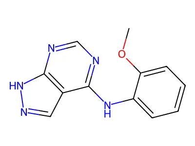 N-(2-methoxyphenyl)-1H-pyrazolo[3,4-d]pyrimidin-4-amine structure