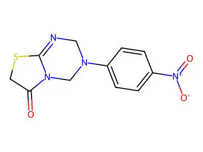 3-(4-Nitrophenyl)-2,4-dihydro-[1,3]thiazolo[3,2-a][1,3,5]triazin-6-one structure