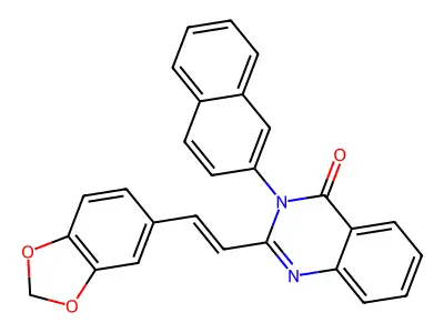2-[(E)-2-(1,3-benzodioxol-5-yl)ethenyl]-3-naphthalen-2-ylquinazolin-4-one structure
