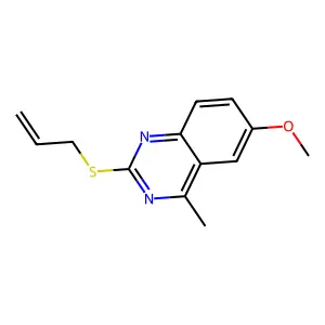 6-Methoxy-4-methyl-2-prop-2-enylsulfanylquinazoline structure