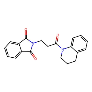 2-[3-(3,4-dihydro-2H-quinolin-1-yl)-3-oxopropyl]isoindole-1,3-dione structure