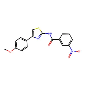 N-[4-(4-methoxyphenyl)-1,3-thiazol-2-yl]-3-nitrobenzamide structure