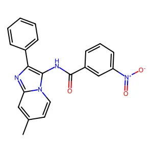 N-{7-Methyl-2-phenylimidazo[1,2-A]pyridin-3-YL}-3-nitrobenzamide structure