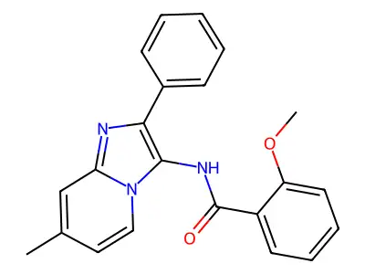 2-Methoxy-N-{7-methyl-2-phenylimidazo[1,2-A]pyridin-3-YL}benzamide structure