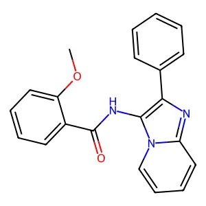 2-methoxy-N-(2-phenylimidazo[1,2-a]pyridin-3-yl)benzamide structure