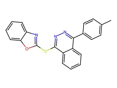 1-(1,3-Benzoxazol-2-ylsulfanyl)-4-(4-methylphenyl)phthalazine structure