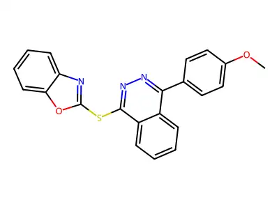 1-(1,3-Benzoxazol-2-ylsulfanyl)-4-(4-methoxyphenyl)phthalazine structure