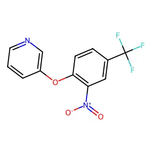 3-[2-Nitro-4-(trifluoromethyl)phenoxy]pyridine structure