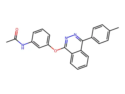 N-[3-[4-(4-methylphenyl)phthalazin-1-yl]oxyphenyl]acetamide structure