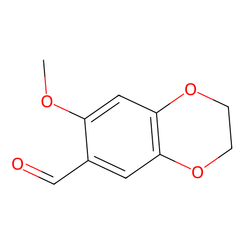 7-Methoxy-2,3-dihydro-1,4-benzodioxine-6-carbaldehyde structure